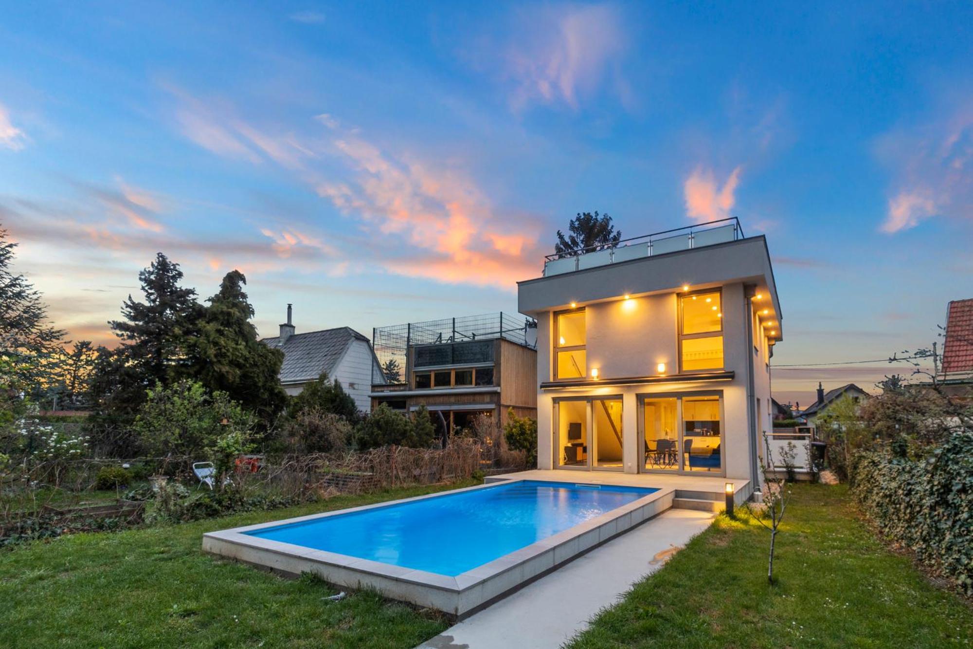 Villa Jaeger Mit Pool In Wien Exterior photo